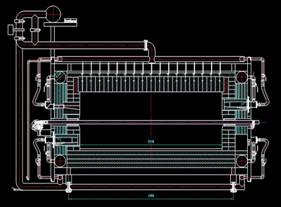 Roof tile making machine.